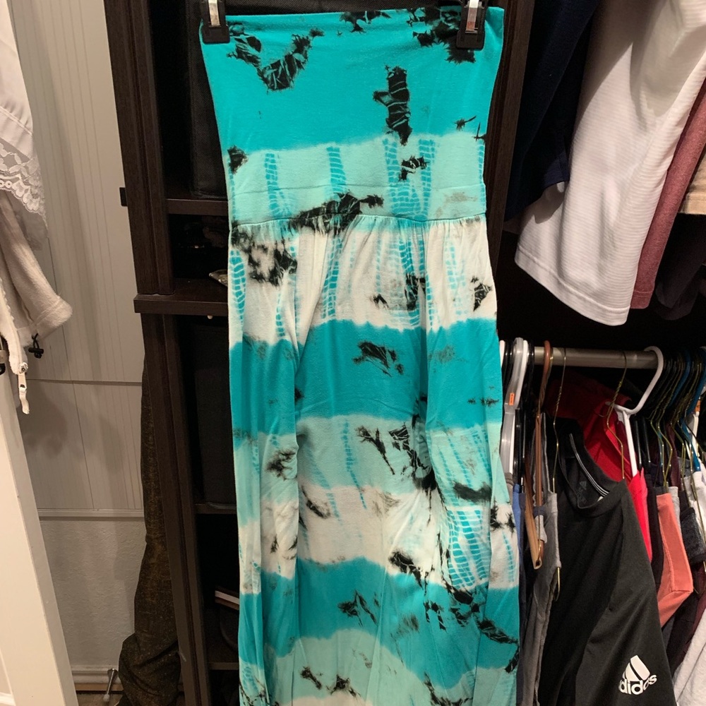 Strapless maxi dress